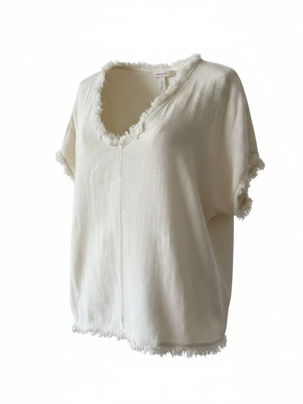 Made in Italy Gauzy Cotton 2-Piece Set – Cream – One Size - Picture 5 of 5